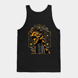 dragon golden vintage Tank Top